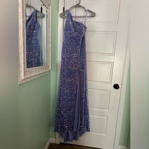 Purple Sequin Dress